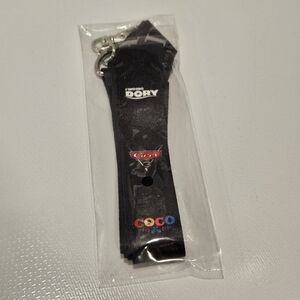 Disney Pixar Black Lanyard Key / Card Holder